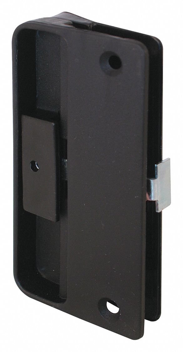 Latch and Pull: Sliding Handle and Latch Kit, 4 1/4 in Overall Ht, 5/8 in Overall Lg