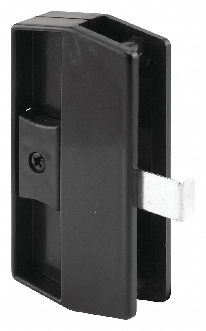 Latch and Pull: Sliding Handle and Latch Kit, 3 3/4 in Overall Ht, 3/8 in Overall Lg