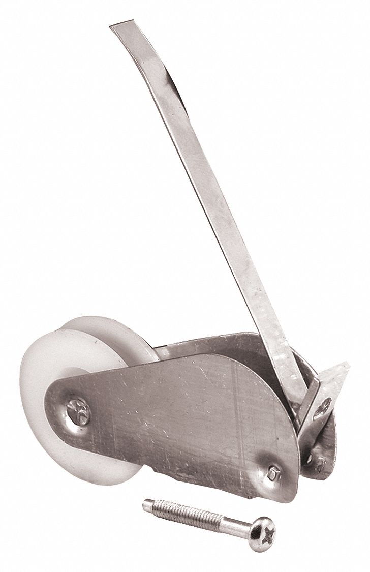 Tension Spring Roller: Tension Spring Roller, 6 7/16 in Overall Ht, Unfinished, 1 PR