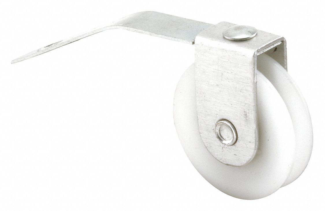 Tension Spring Roller: Tension Spring Roller, 5 7/16 in Overall Ht, Unfinished, 1 PR