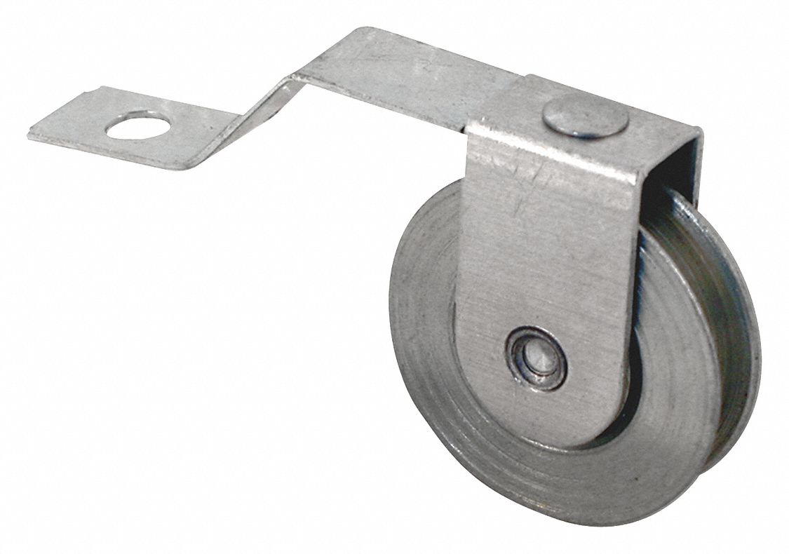 Tension Spring Roller: Tension Spring Roller, 5 13/32 in Overall Ht, Unfinished, 1 PR