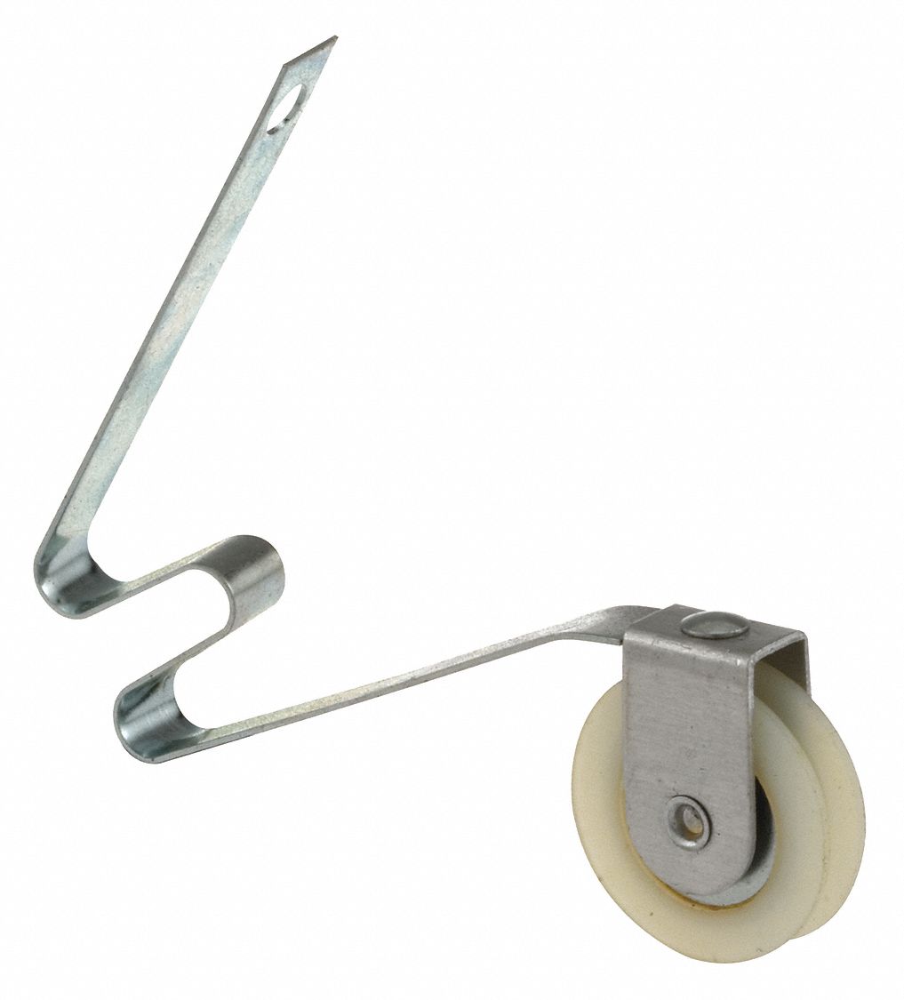 Tension Spring Roller: Tension Spring Roller, 7 23/64 in Overall Ht, Unfinished, 1 PR