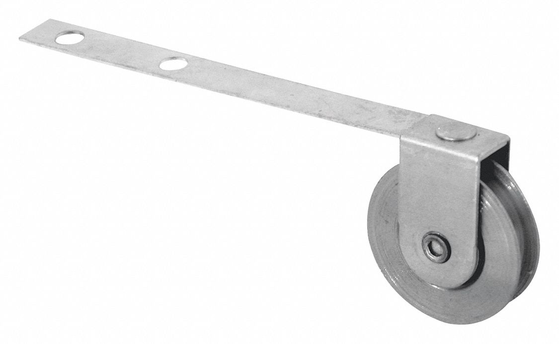 Tension Spring Roller: Tension Spring Roller, 6 7/16 in Overall Ht, Unfinished, 1 PR