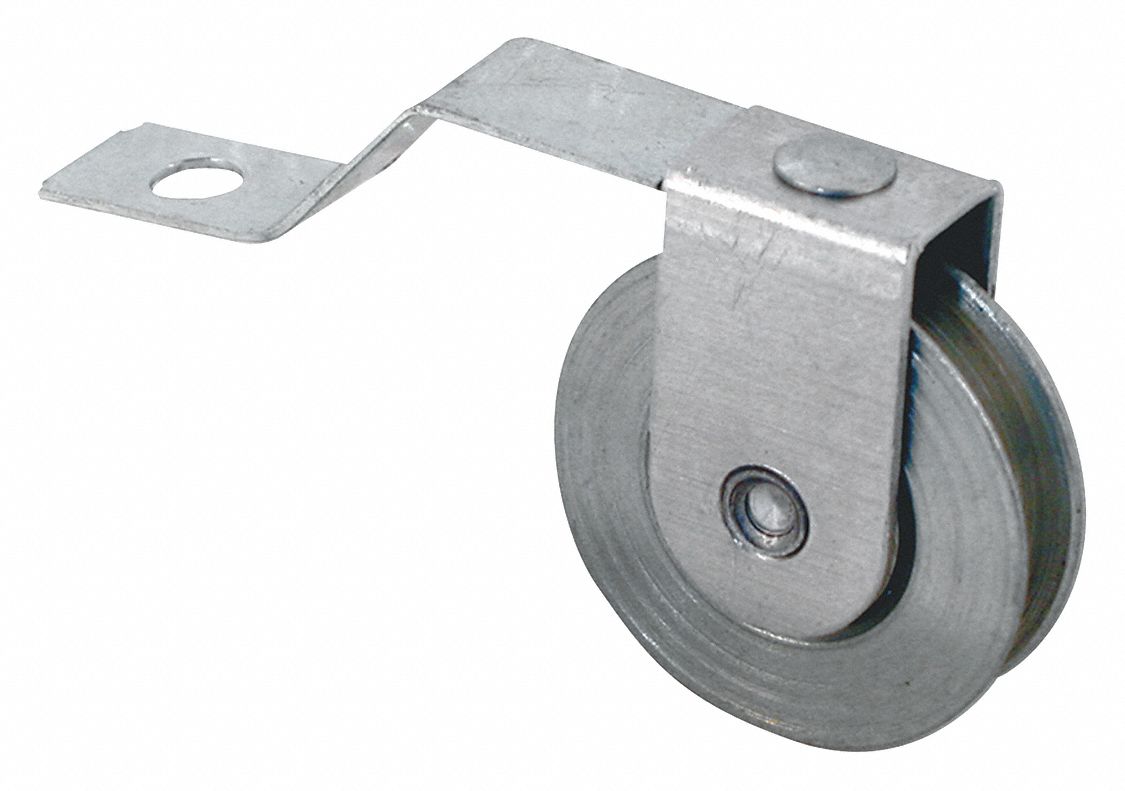 Tension Spring Roller: Tension Spring Roller, 5 7/16 in Overall Ht, Unfinished, 1 PR