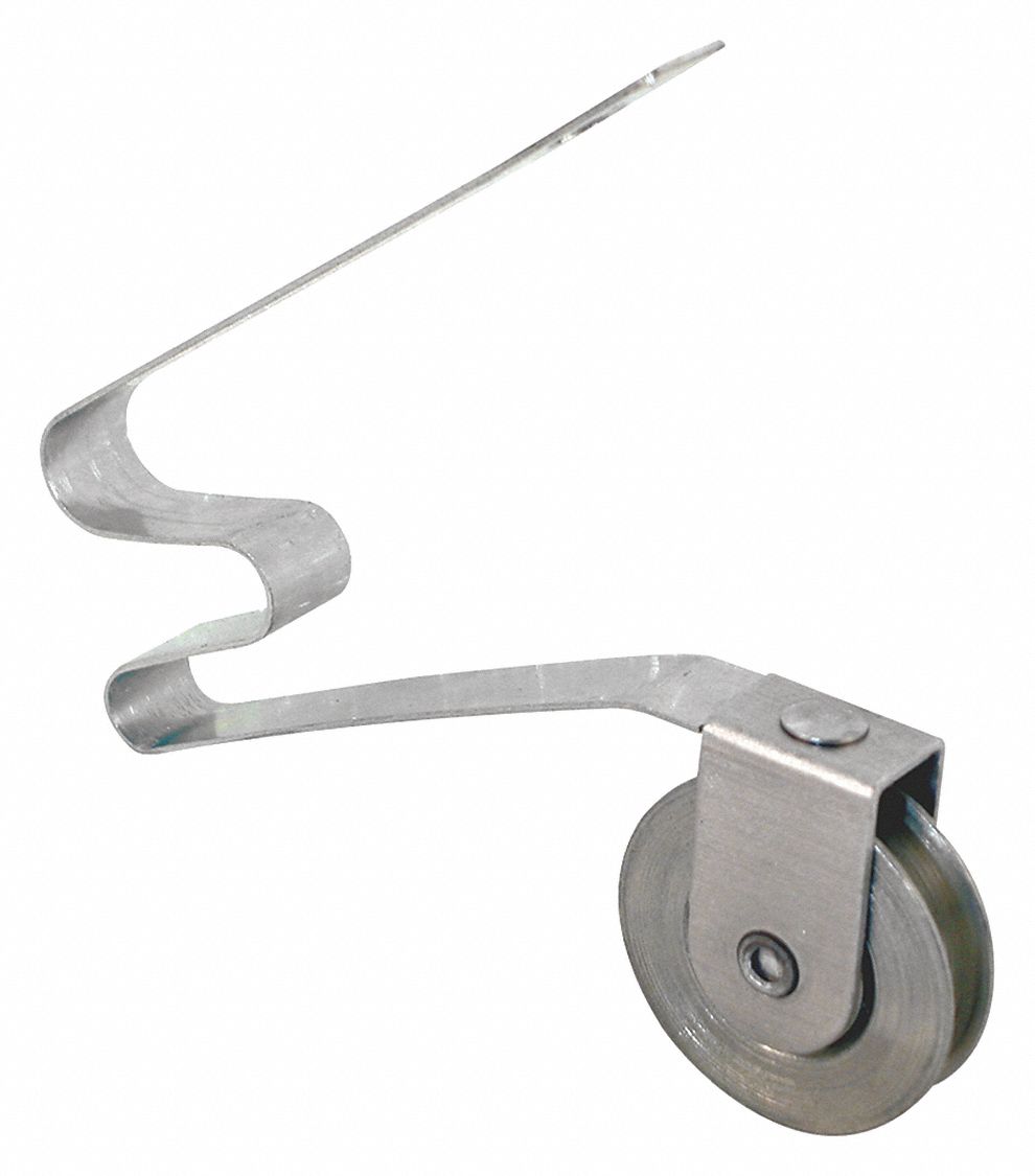 Tension Spring Roller: Tension Spring Roller, 7 7/16 in Overall Ht, Unfinished, 1 PR