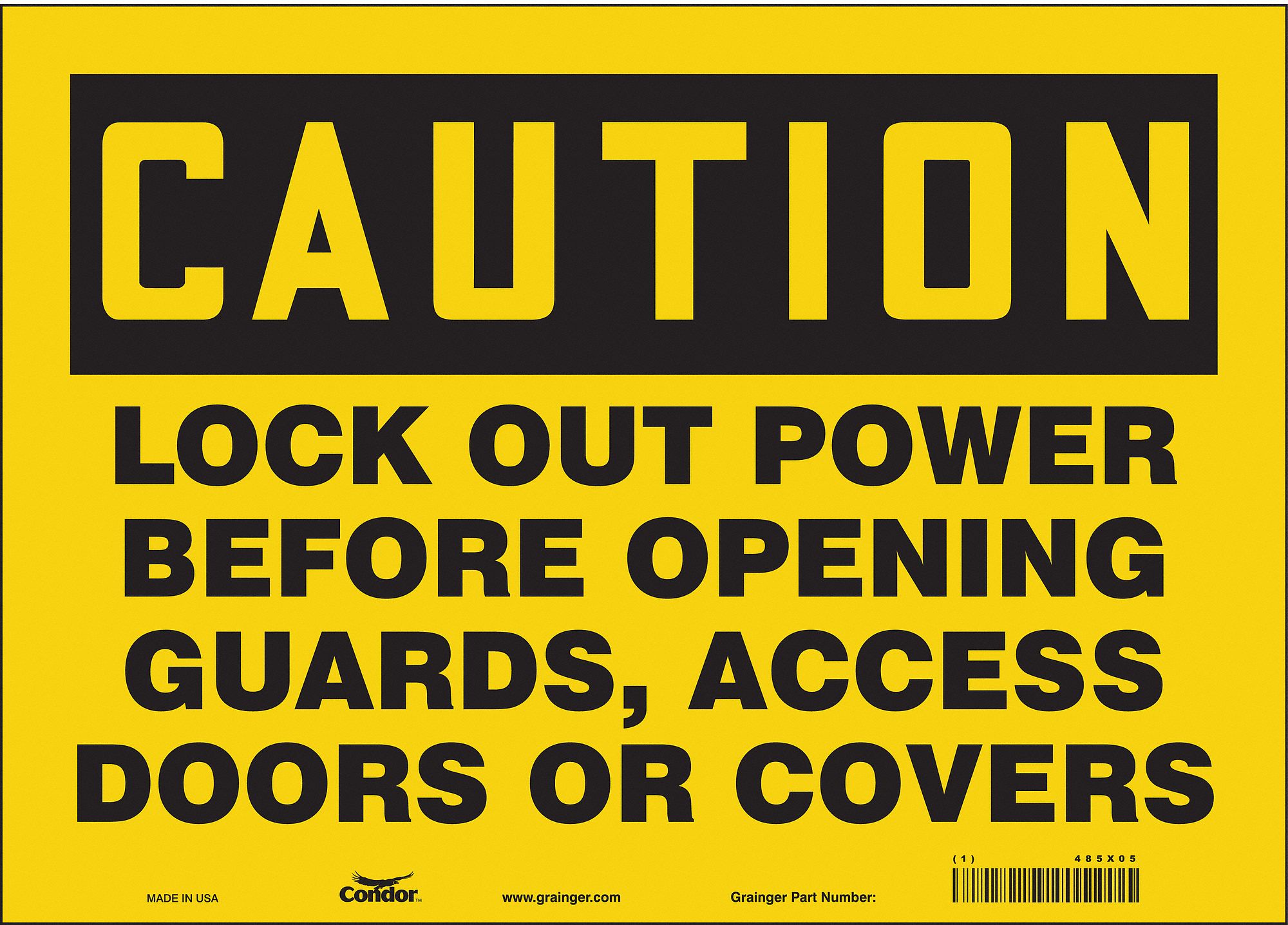 PANNEAU SECURITE,10PO X 14PO,VINYLE