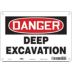 Danger: Deep Excavation Signs