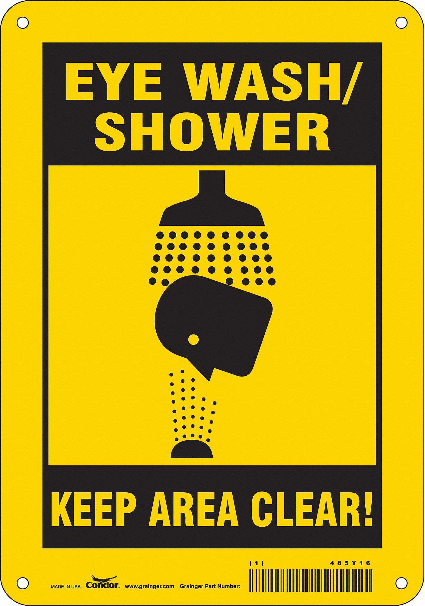 PANNEAU SECURITE,10PO X 7PO,ALUMINIUM