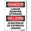 Danger/Peligro: Liquid Manure Storage/Almacenaje De Estiercol Liquido Signs