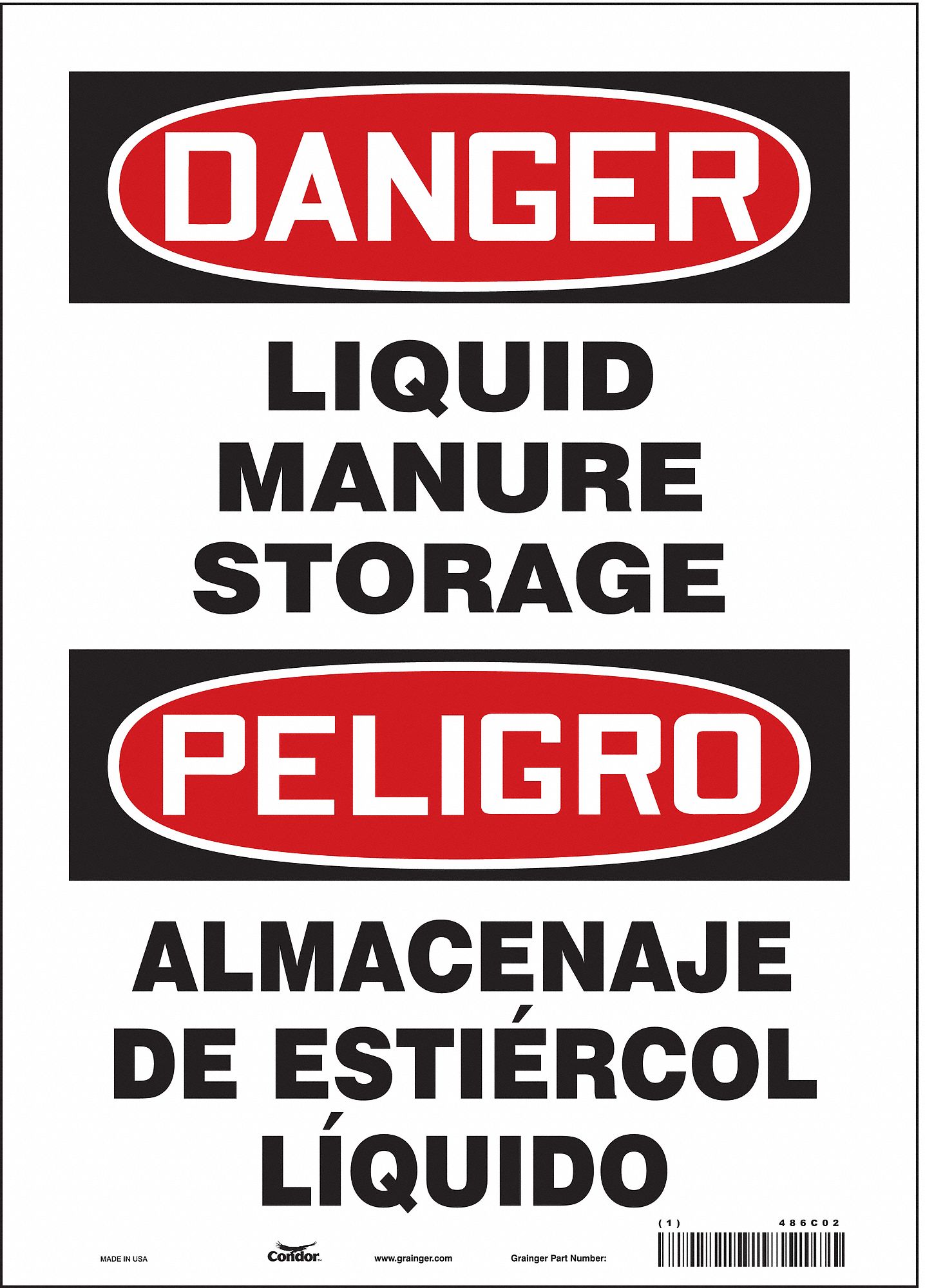 Safety Sign: Vinyl, Adhesive Sign Mounting, 14 in x 10 in Nominal Sign Size, Not Retroreflective
