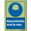 Head Protection Must Be Worn Signs
