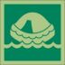 Square Life Raft Symbol Signs