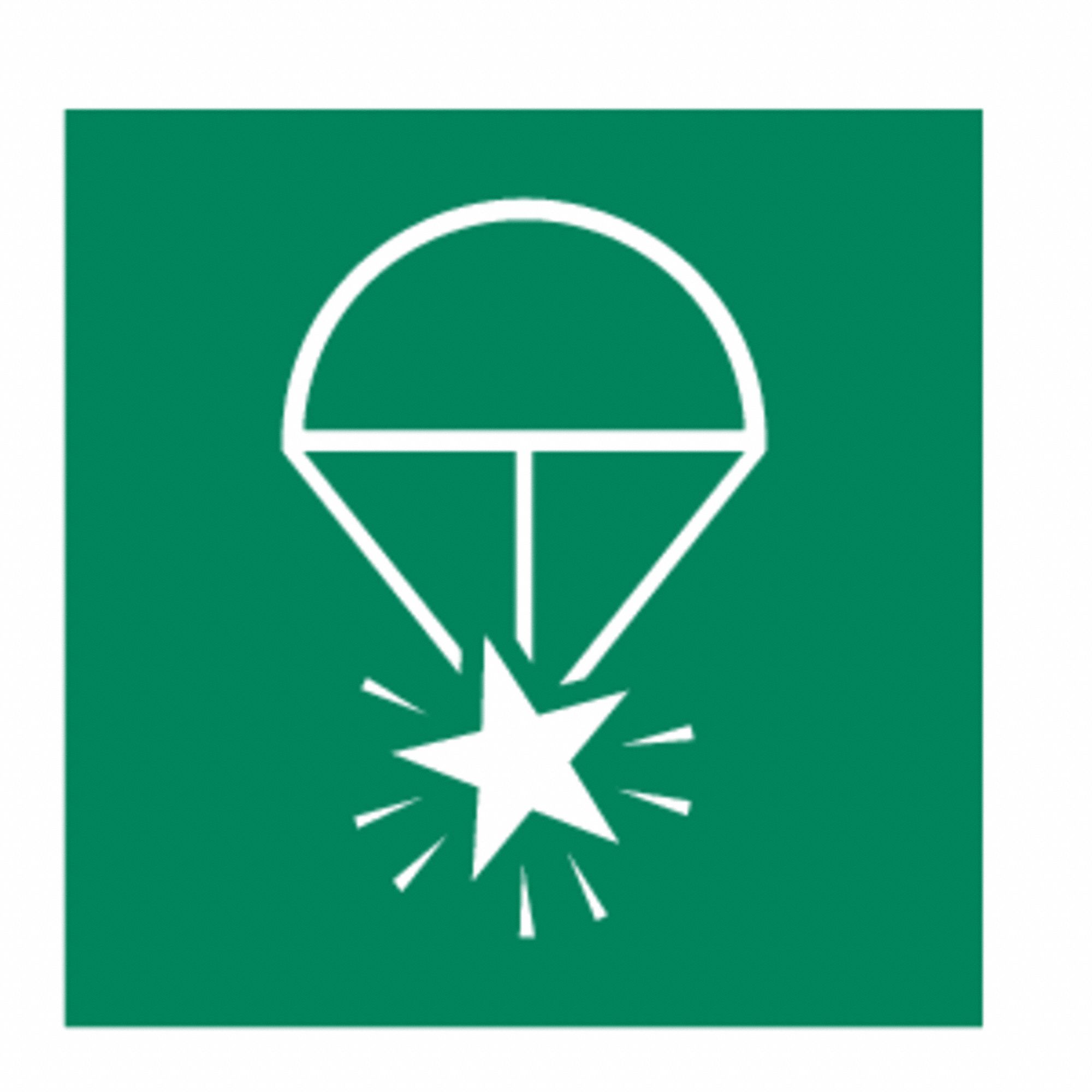 IMO Safety Sign, 6x6in, Polycarbonate