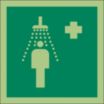 Square Emergency Shower Symbol Signs