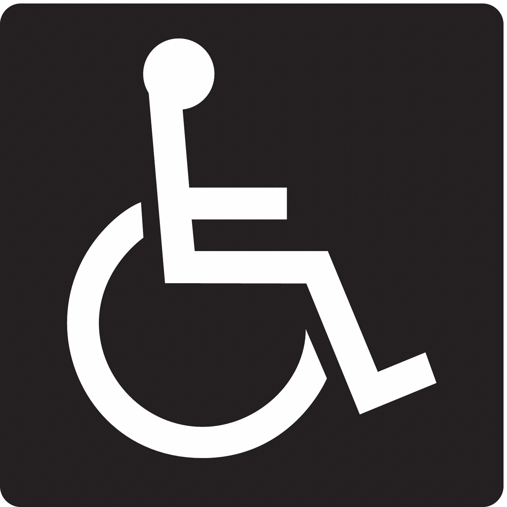 ADA Braille Facility Sign: Modified Acrylic, Adhesive Sign Mounting, 6 in x 6 in Nominal Sign Size