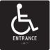 Square Wheelchair Entrance Signs