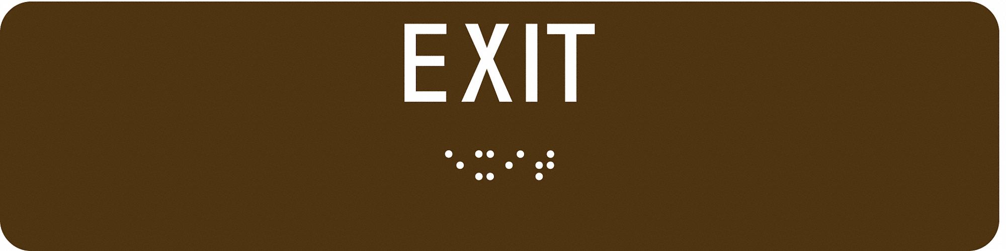 ADA Braille Facility Sign, 2 in x 8 in