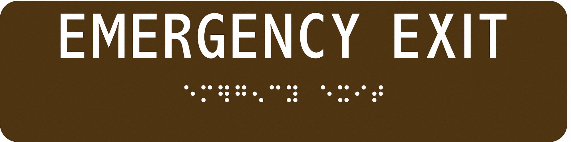 ADA Braille Facility Sign, 2 in x 8 in