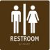 Square Restroom Signs