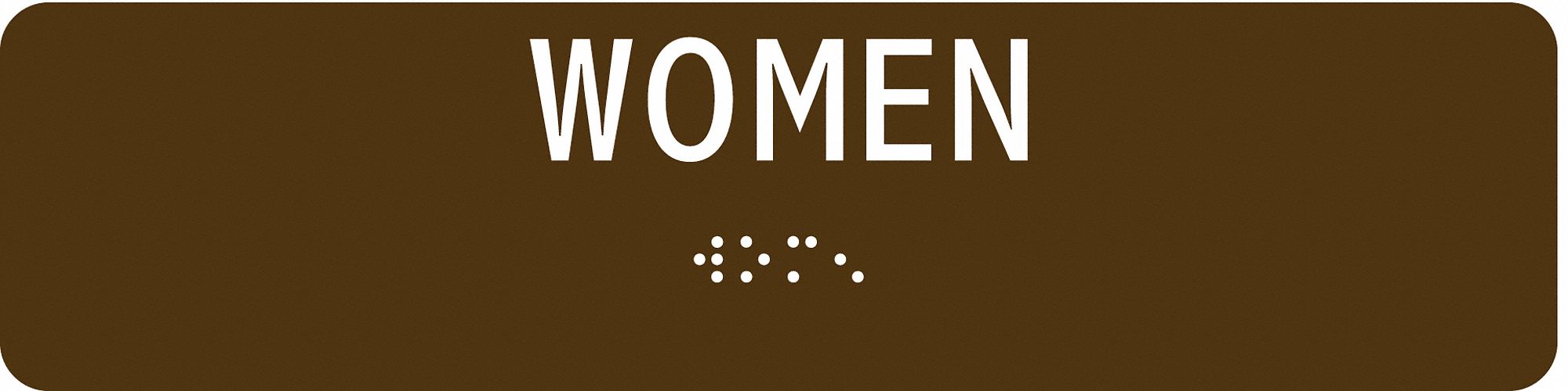 ADA Braille Facility Sign, 2 in x 8 in