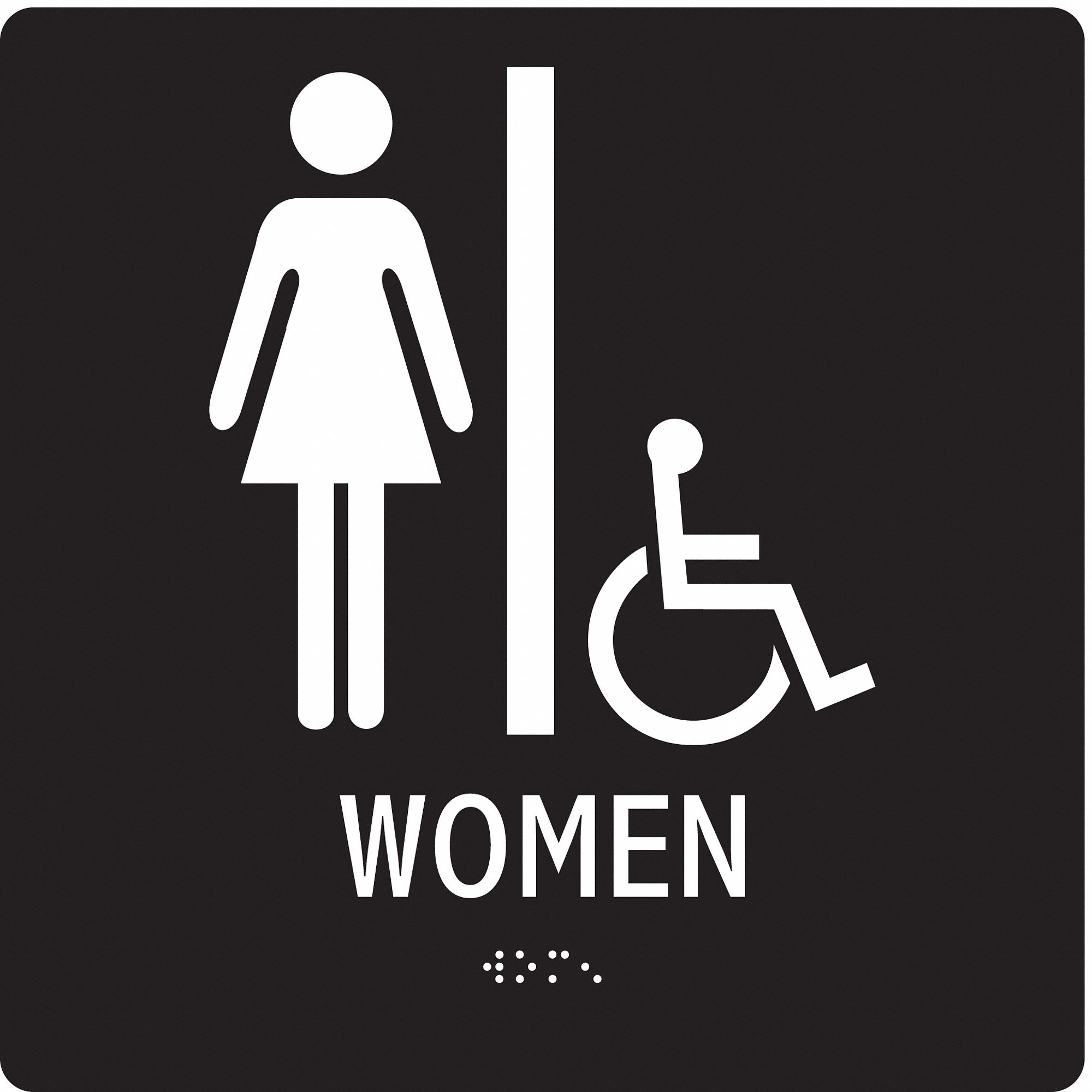 PANNEAU BRAILLE ADA,8X8 PO,ACRYLIQUE