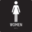 Square Women Restroom Signs