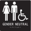 Square Gender Neutral Restroom Signs