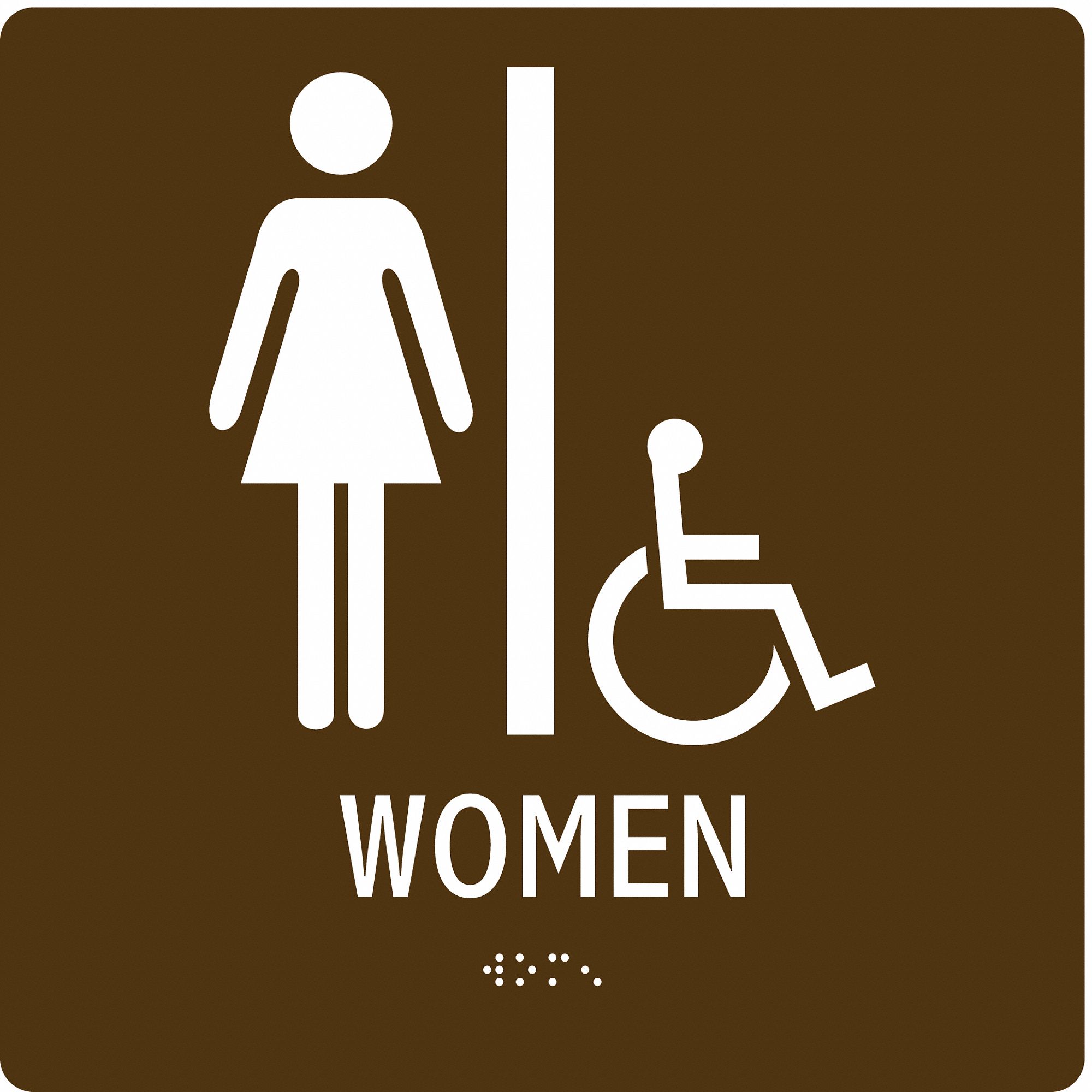 PANNEAU BRAILLE ADA,8X8 PO,ACRYLIQUE