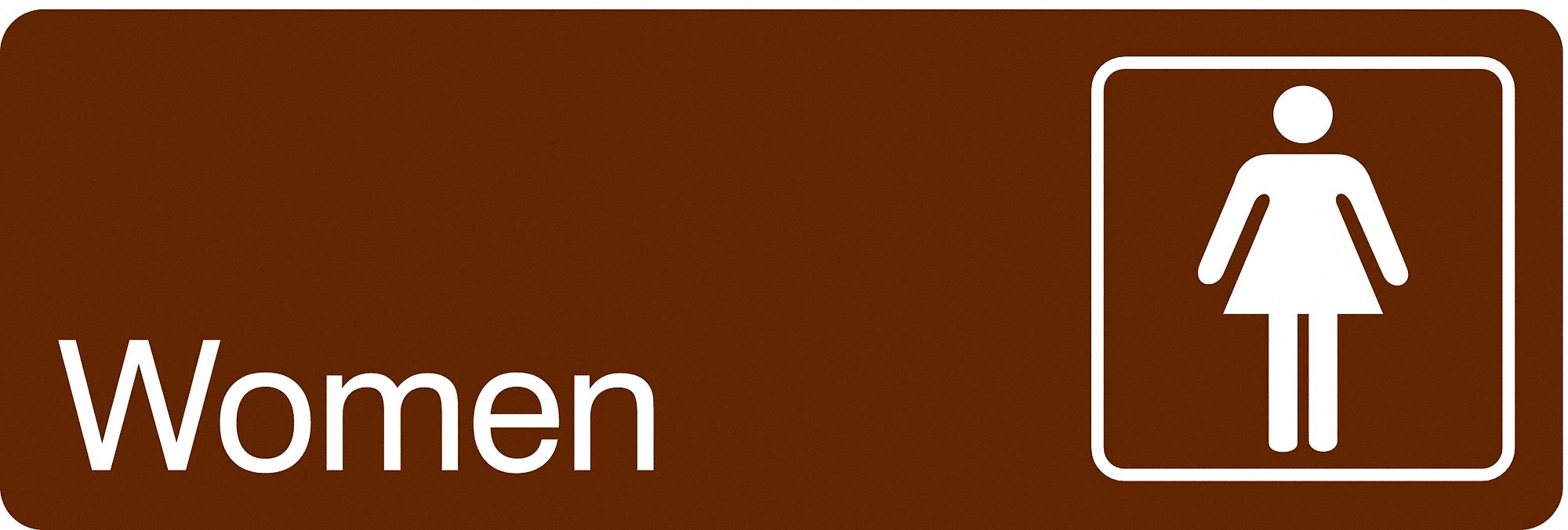 Facility Sign, 3 in x 9 in, Acrylic