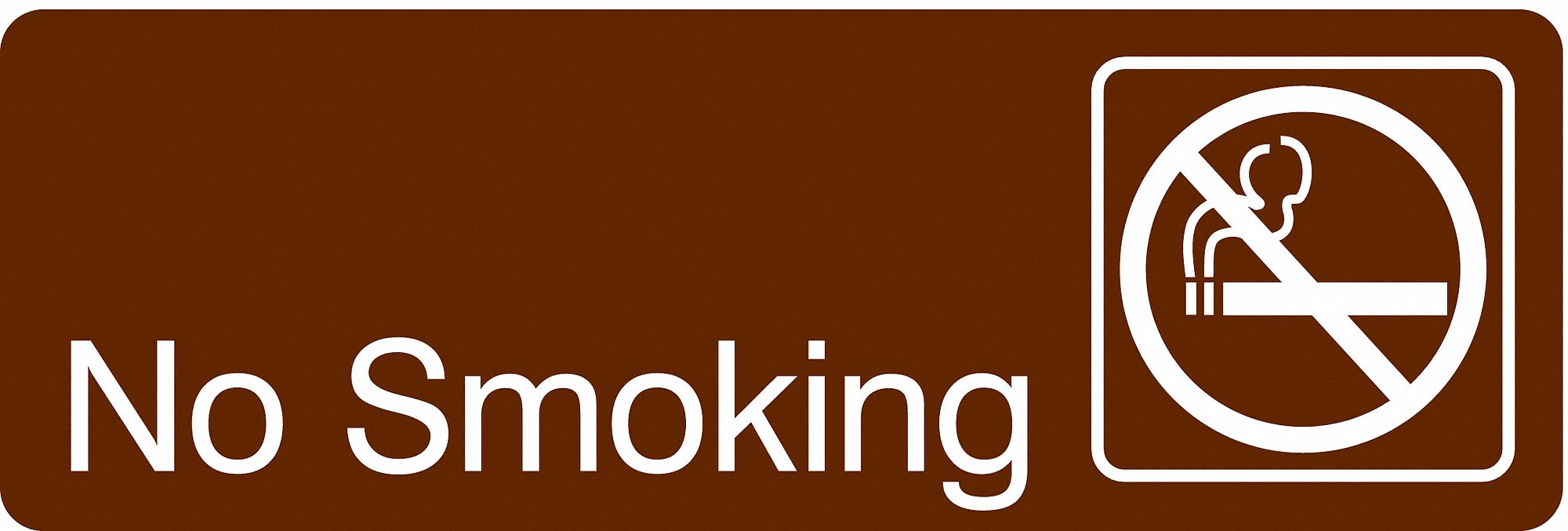 Facility Sign, 3 in x 9 in, Acrylic