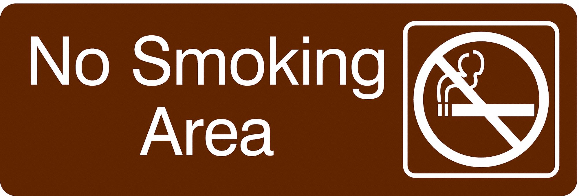 Facility Sign, 3 in x 9 in, Acrylic