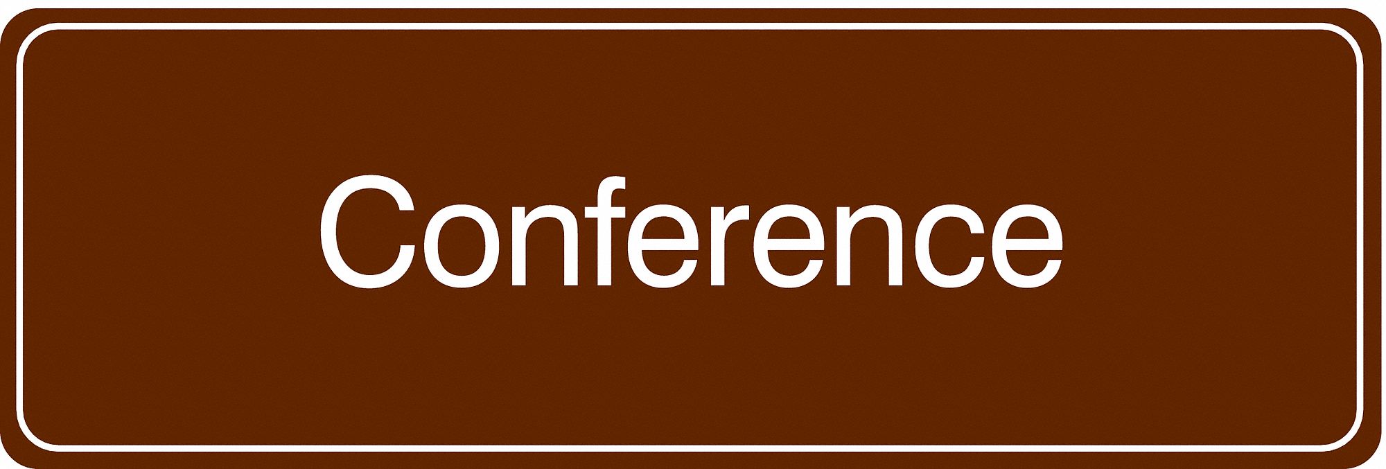 Facility Sign, 3 in x 9 in, Acrylic