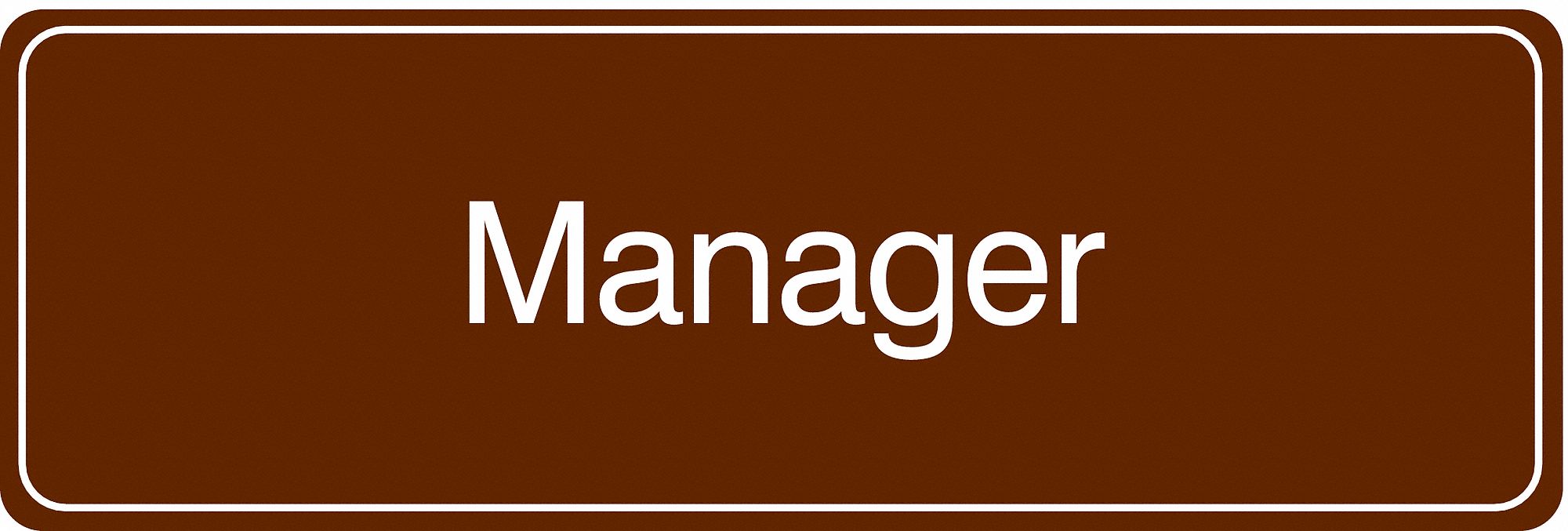 Facility Sign, 3 in x 9 in, Acrylic