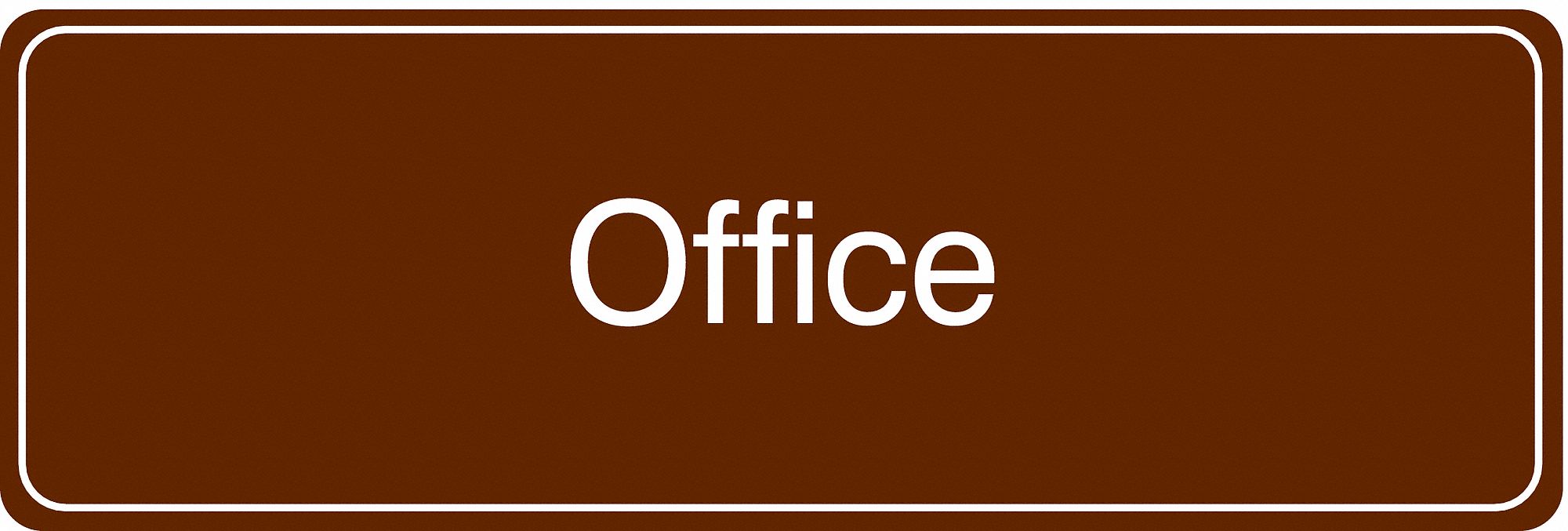 Facility Sign, 3 in x 9 in, Acrylic