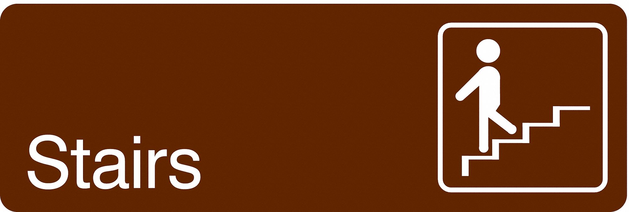 Facility Sign, 3 in x 9 in, Acrylic