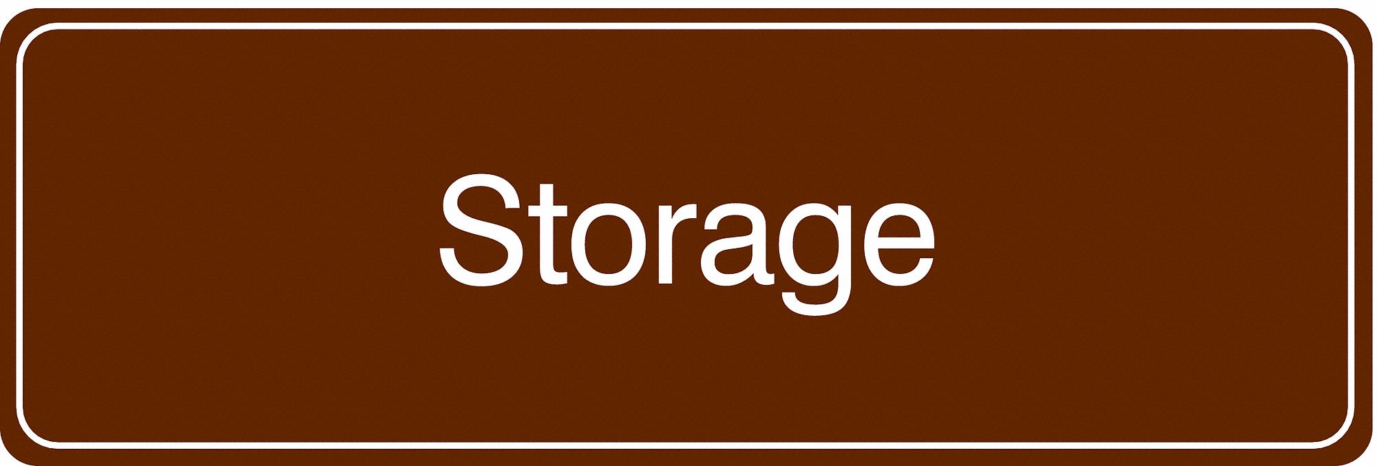 Facility Sign, 3 in x 9 in, Acrylic