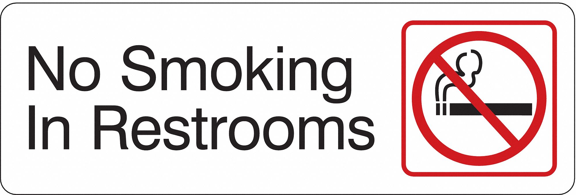 Facility Sign, 3 in x 9 in, Acrylic