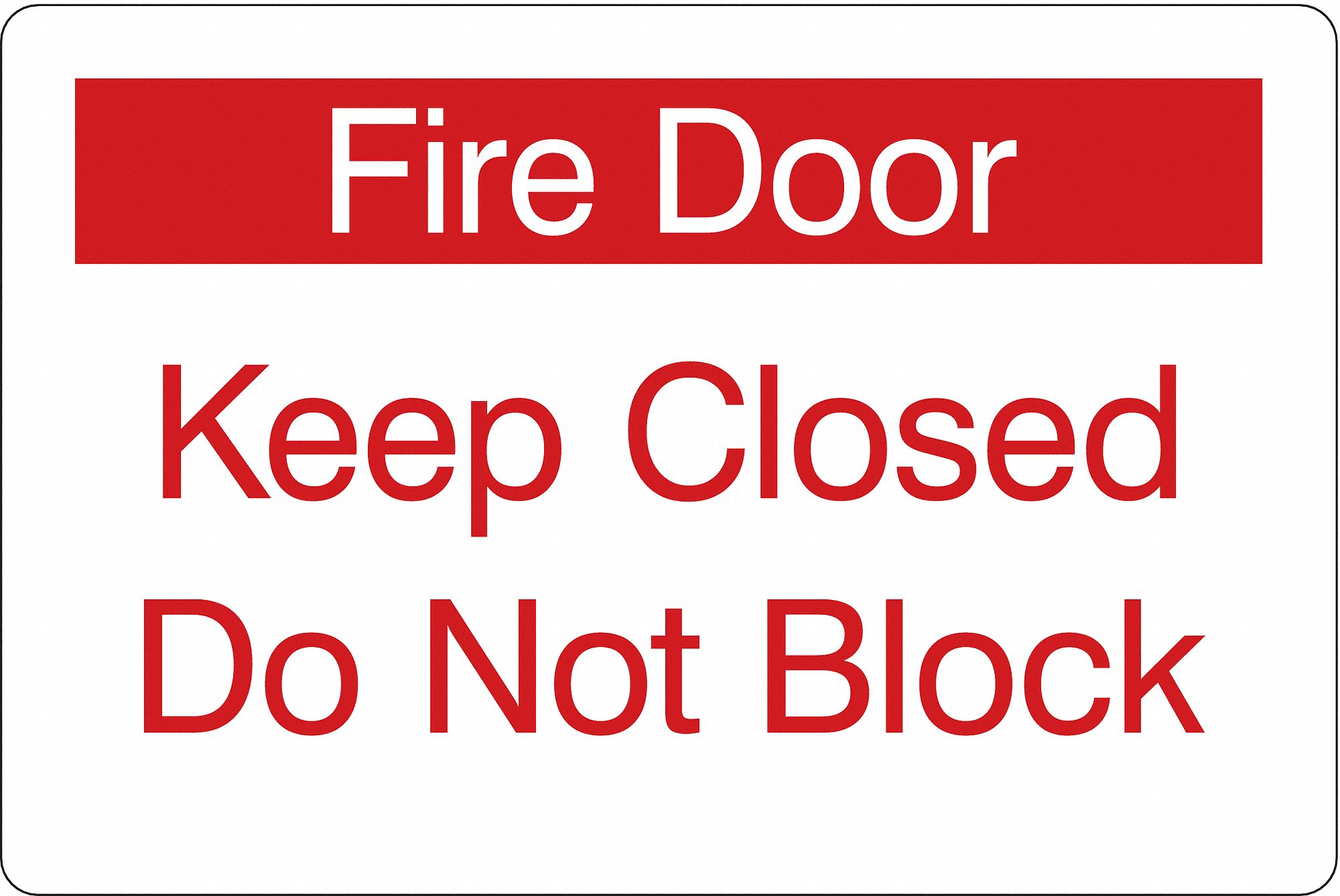 Facility Sign, 6 in x 9 in, Acrylic