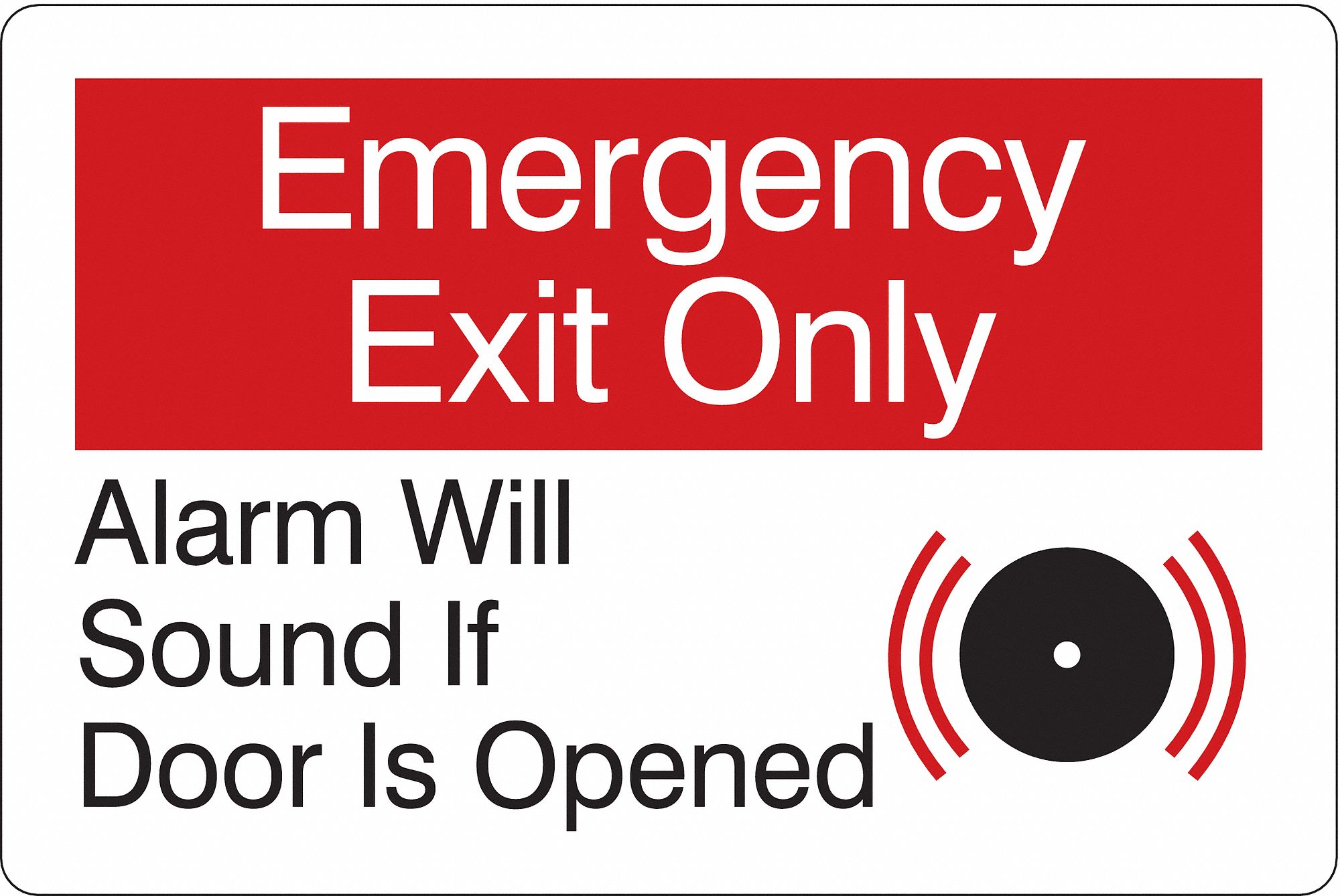 Facility Sign: Acrylic, Adhesive Sign Mounting, 6 in x 9 in Nominal Sign Size, Not Retroreflective