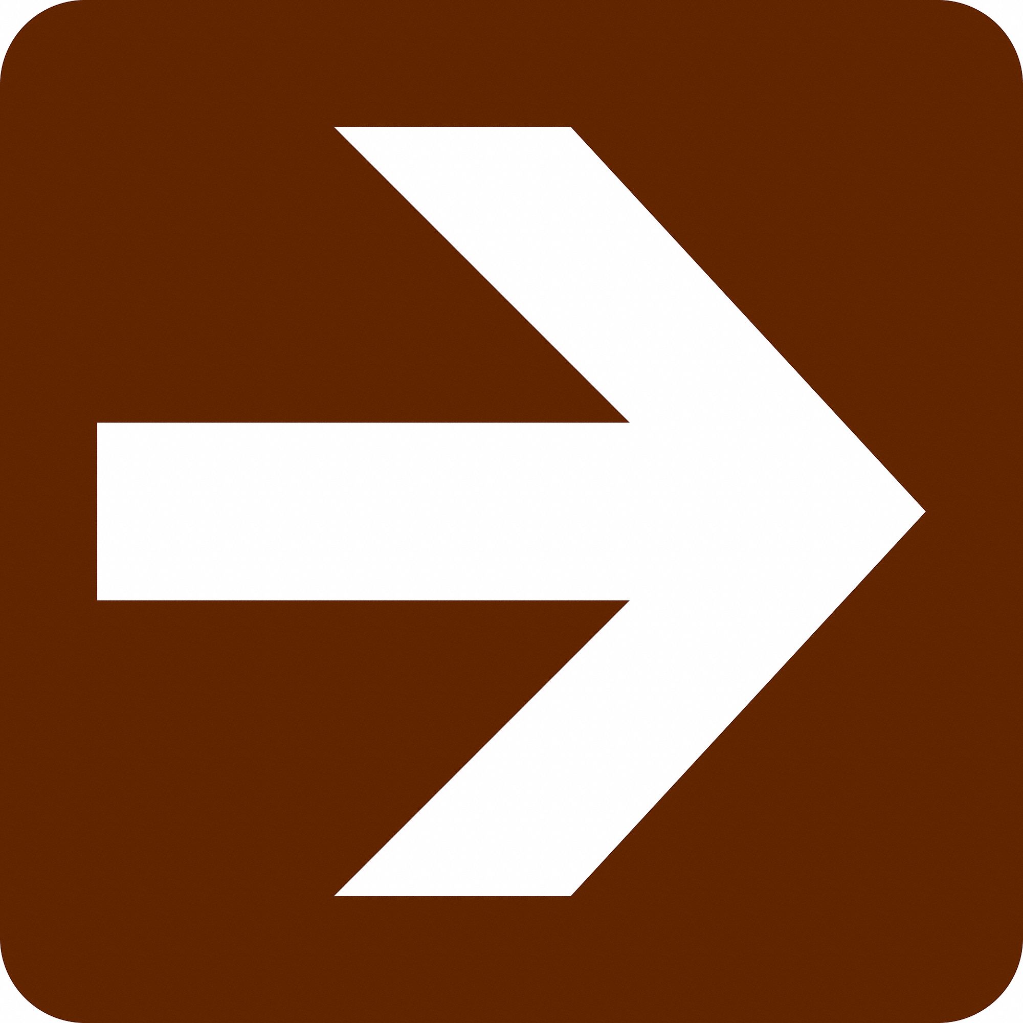 Facility Sign: Acrylic, Adhesive Sign Mounting, 3 in x 3 in Nominal Sign Size, Not Retroreflective