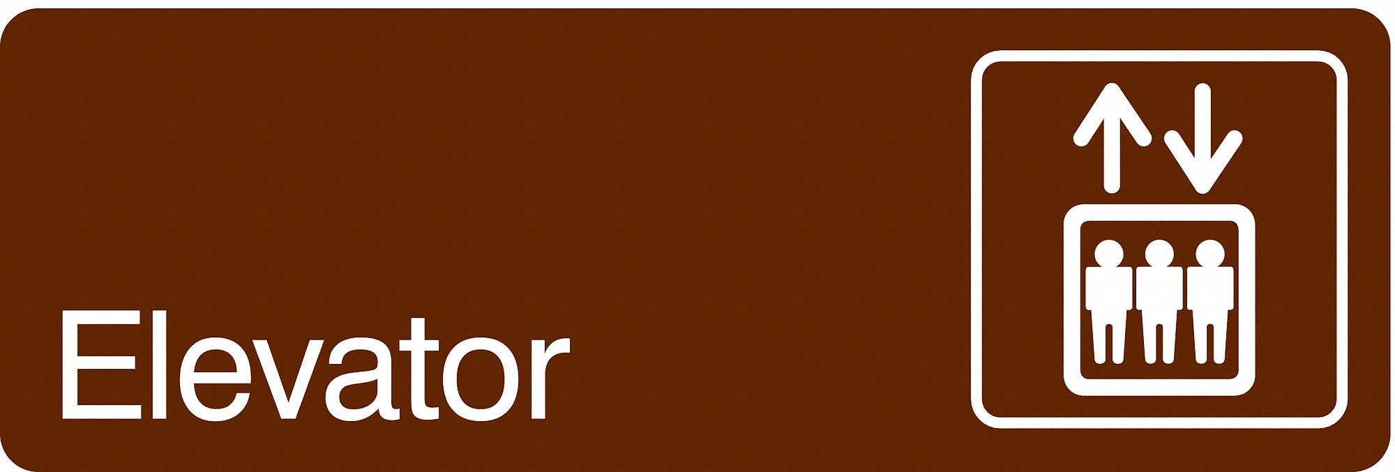 Facility Sign, 3 in x 9 in, Acrylic