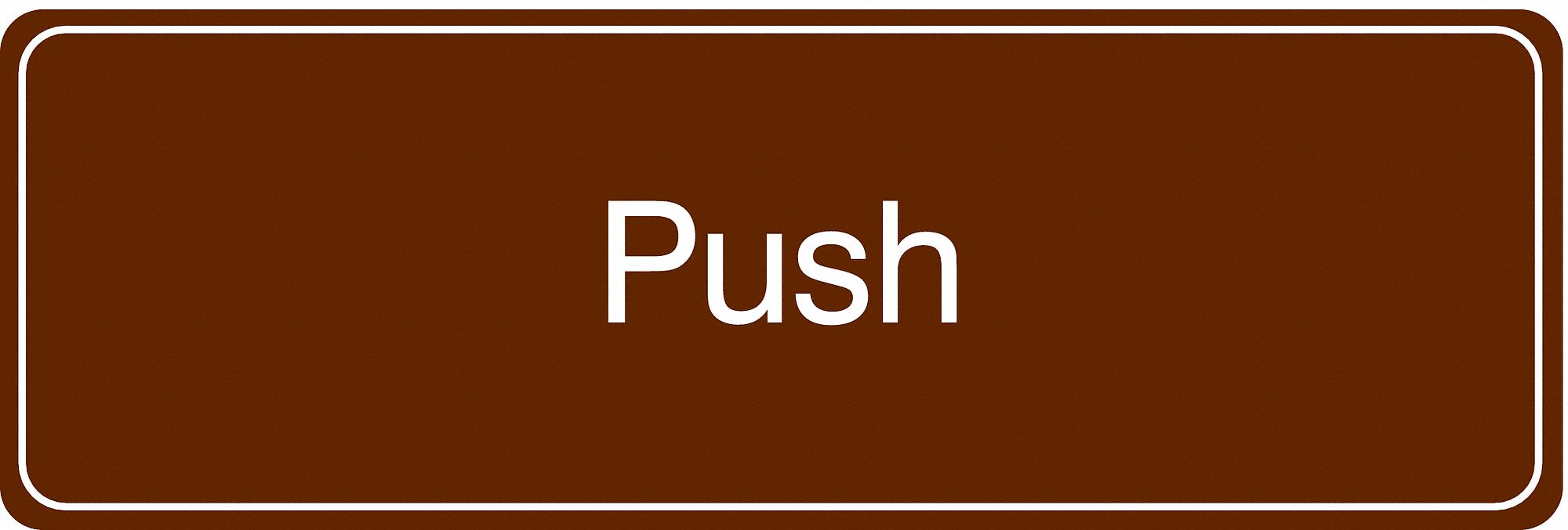 Facility Sign, 3 in x 9 in, Acrylic