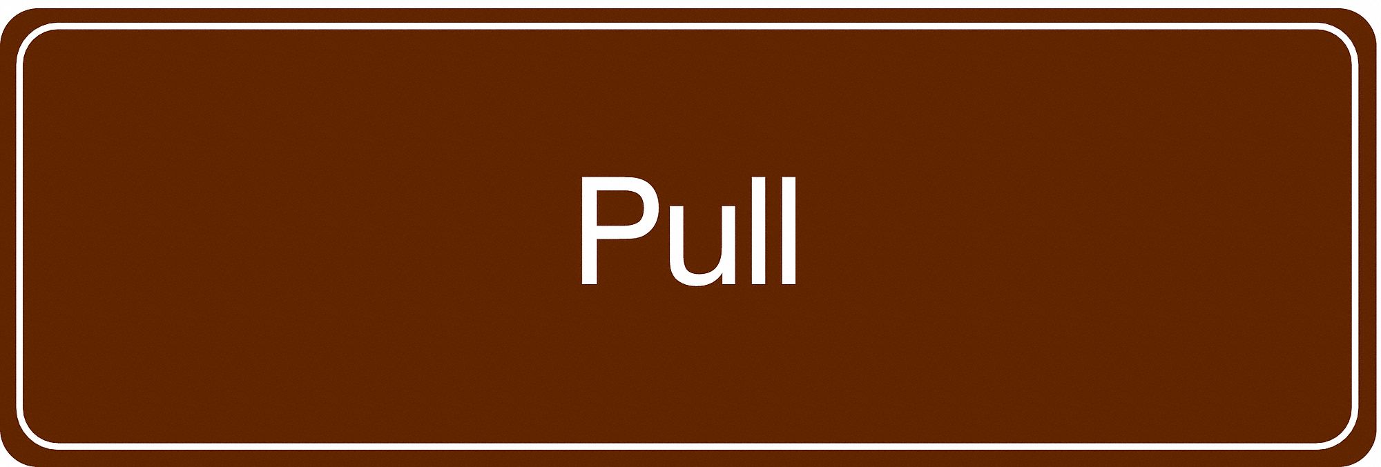 Facility Sign, 3 in x 9 in, Acrylic