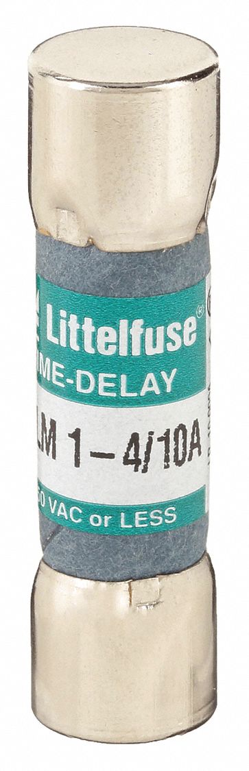 Fuse: FLM Series, Midget, Time-Delay, 1.4 A, 250 V AC, 13/32 in x 1 1/2 in