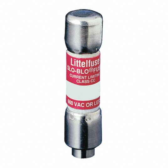 LITTELFUSE UL Class CC Fuse: Time Delay, 15 A, KLDR, Cylindrical Body,  Nonindicating, 300V DC