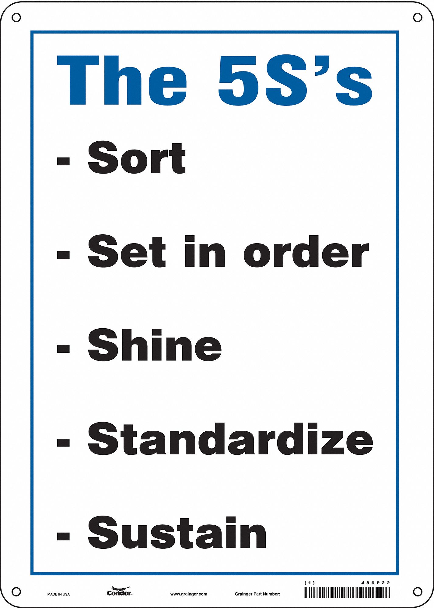 PANNEAU SECURIT,14PO X 10PO,POLYETHYLENE