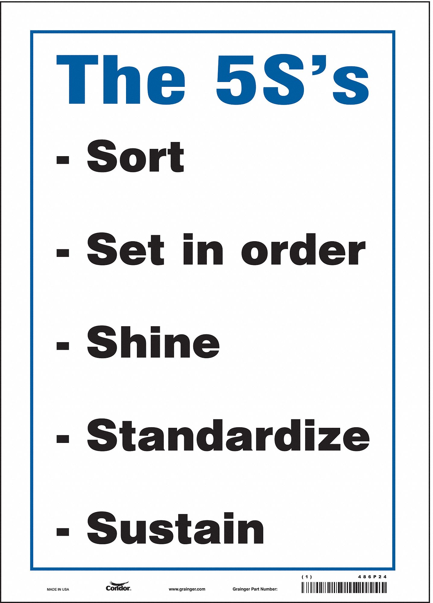 Safety Sign: Vinyl, Adhesive Sign Mounting, 14 in x 10 in Nominal Sign Size, Not Retroreflective