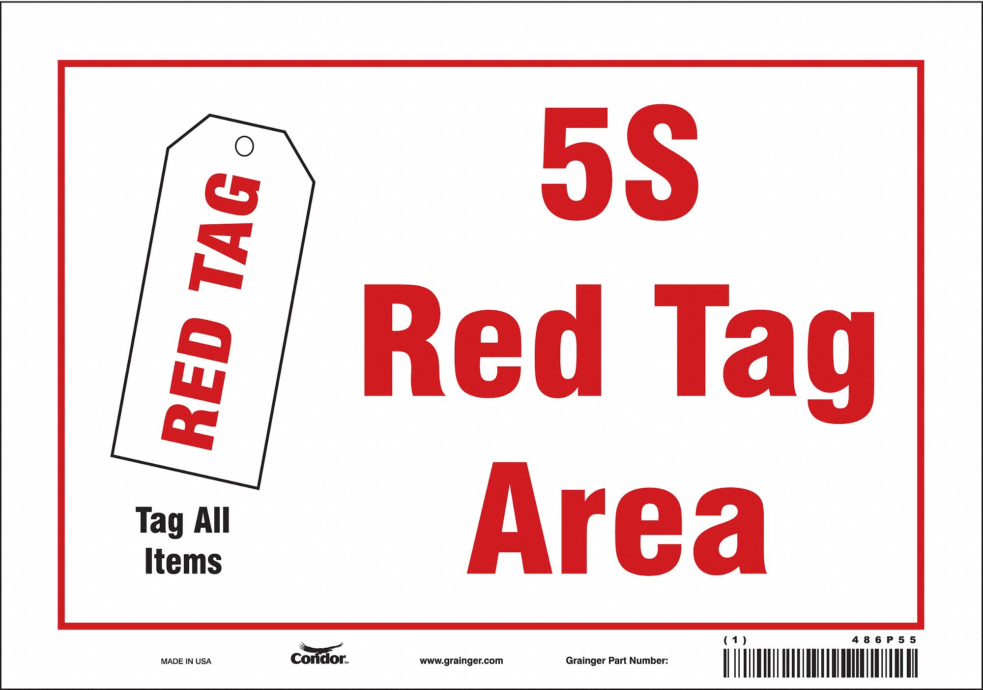 Safety Sign: Vinyl, Adhesive Sign Mounting, 7 in x 10 in Nominal Sign Size, Not Retroreflective