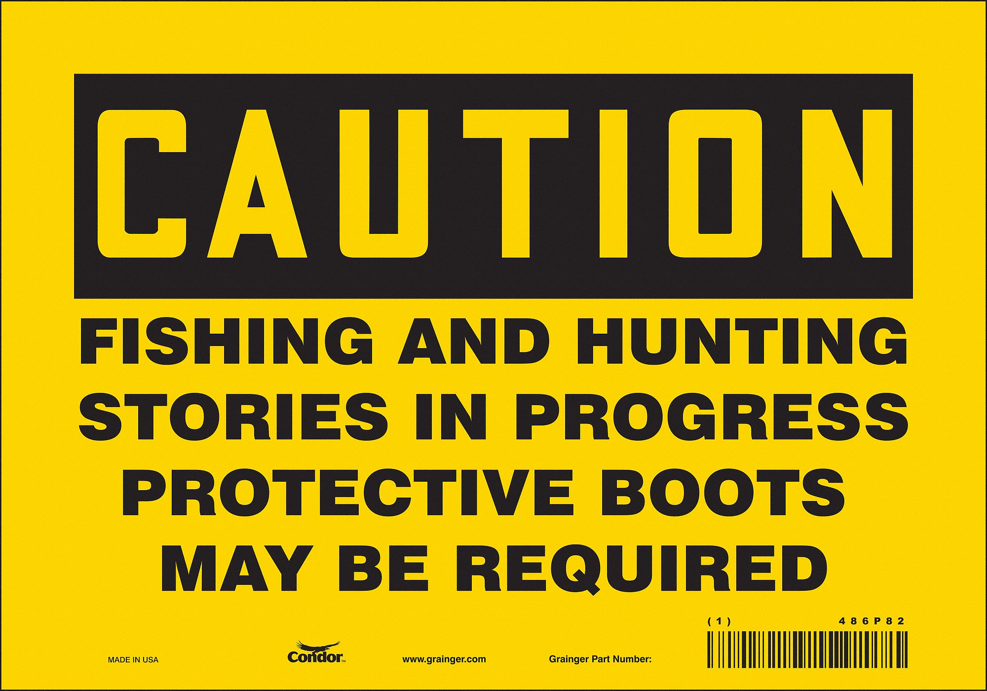 Safety Sign: Vinyl, Adhesive Sign Mounting, 7 in x 10 in Nominal Sign Size, Not Retroreflective