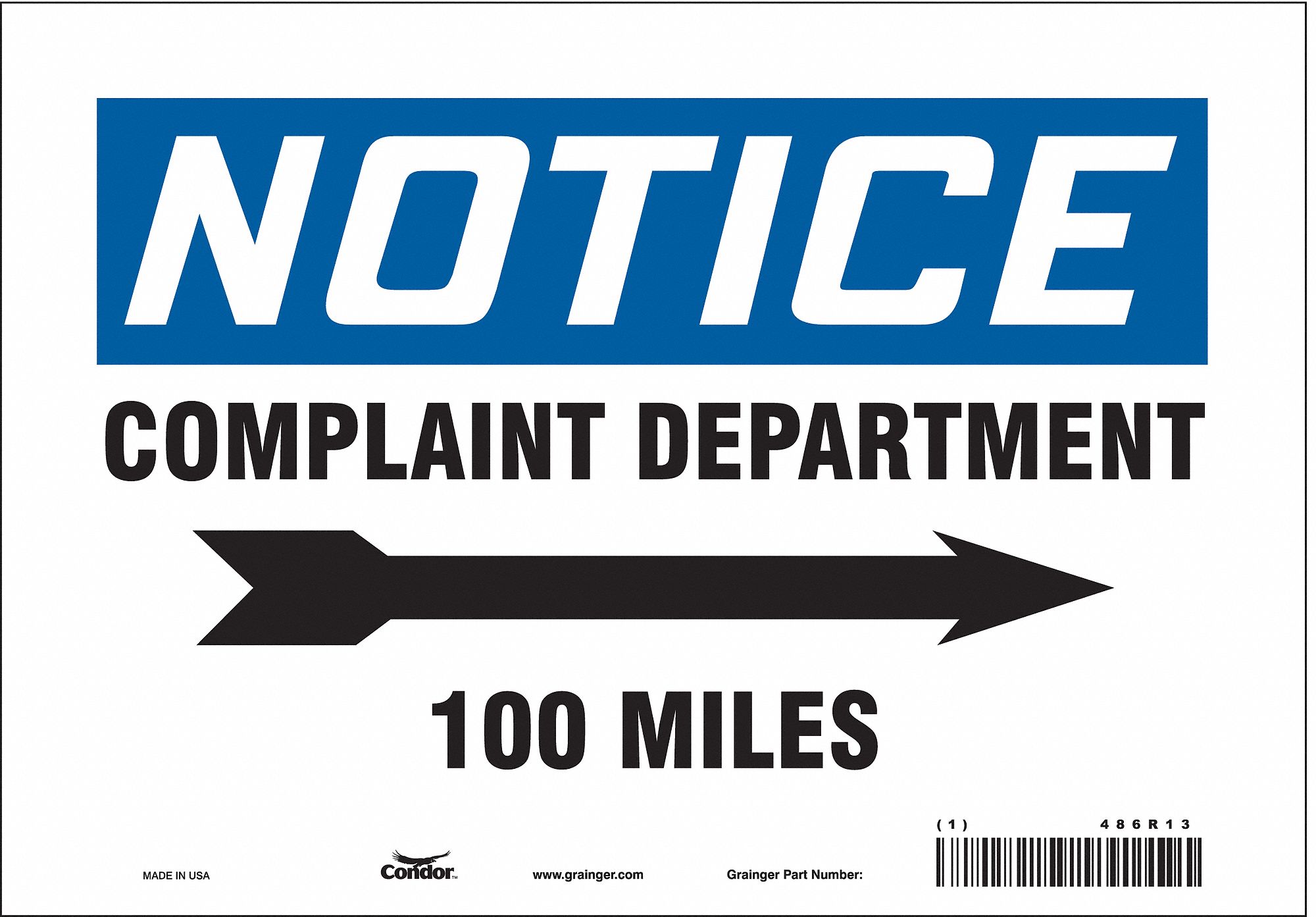 Safety Sign: Vinyl, Adhesive Sign Mounting, 7 in x 10 in Nominal Sign Size, Not Retroreflective